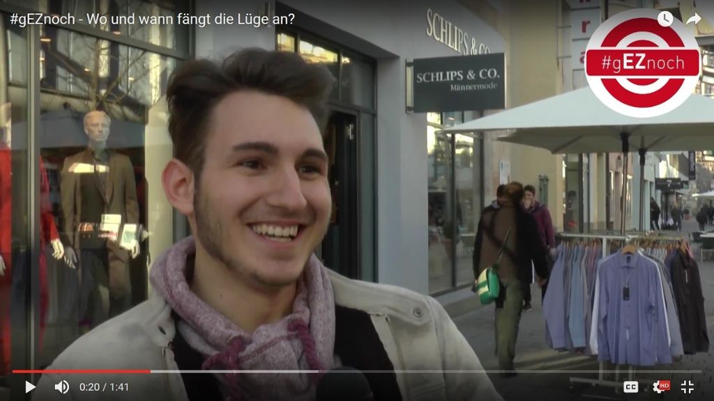 Video: #gEZnoch fragt Passanten in der Fußgängerzone: Esslingen sagt: Das ist eine Lüge!