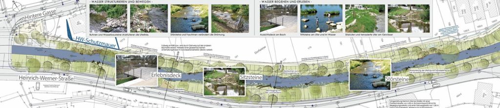 DENKENDORF:  Umgestaltung entlang der Heinrich-Werner-Straße dient dem Hochwasserschutz und der Ökologie: Kurven für die Körsch