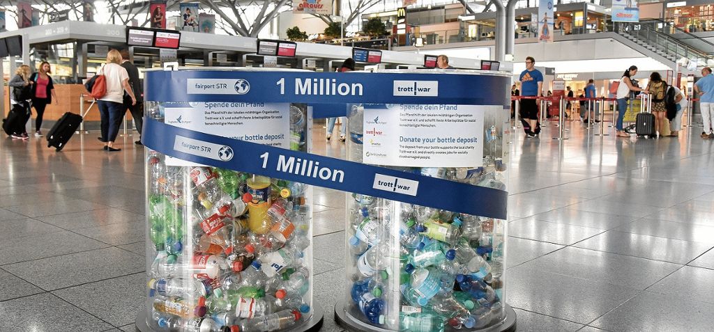 Eine Million Trinkflaschen für Nachhaltigkeitsinitiative