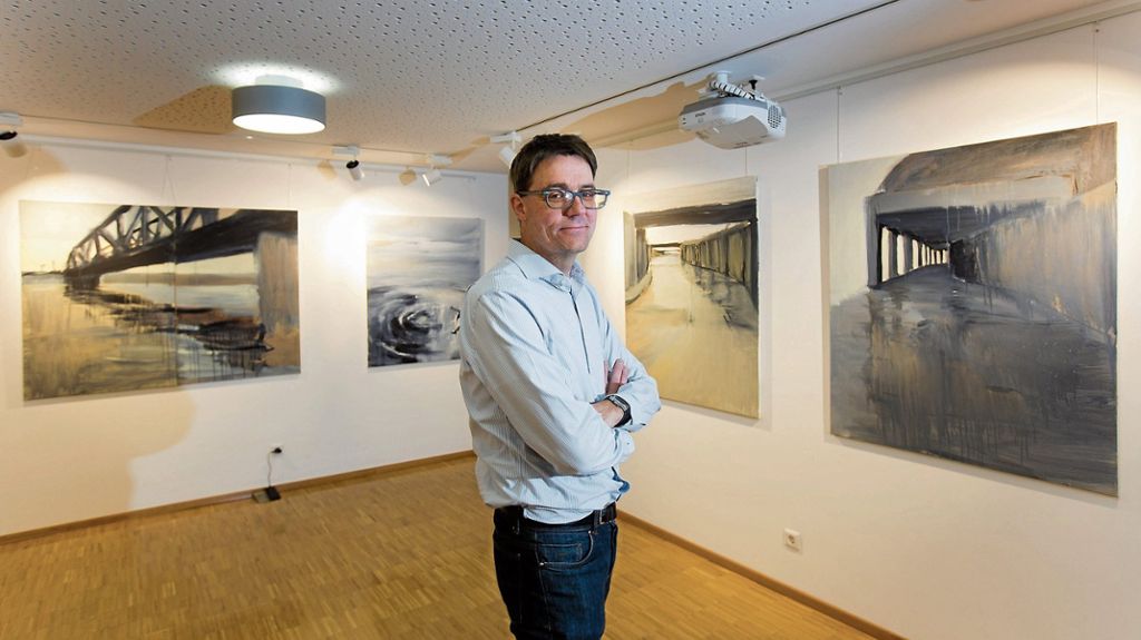PLOCHINGEN:  Ausstellung „über_wege“ in der Städtischen Galerie - Oliver Mörsch überzieht seine Werke mit einem Regenschleier: Die Melancholie der Straße