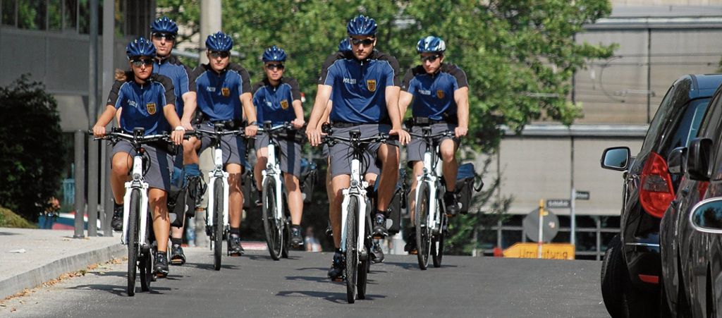 Polizei zieht positive Bilanz zu Fahrradstaffel : 5700 Kilometer im Sattel auf Streife