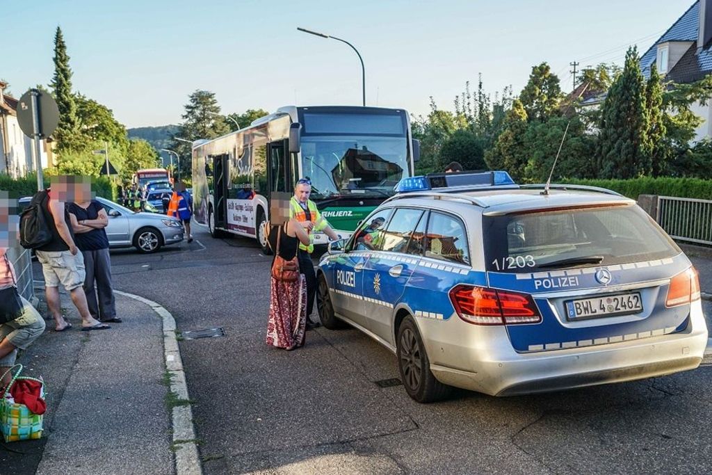 Busunfall in der Mülberger Straße