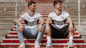 VfB Stuttgart gegen 1. FC Heidenheim: Die VfB-Profis tragen ein Sonder-Shirt beim Jubiläum am Sonntag