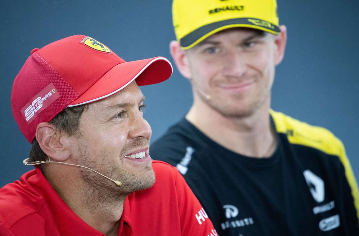 Nico Hülkenberg (rechts) wird Sebastian Vettel vertreten.
