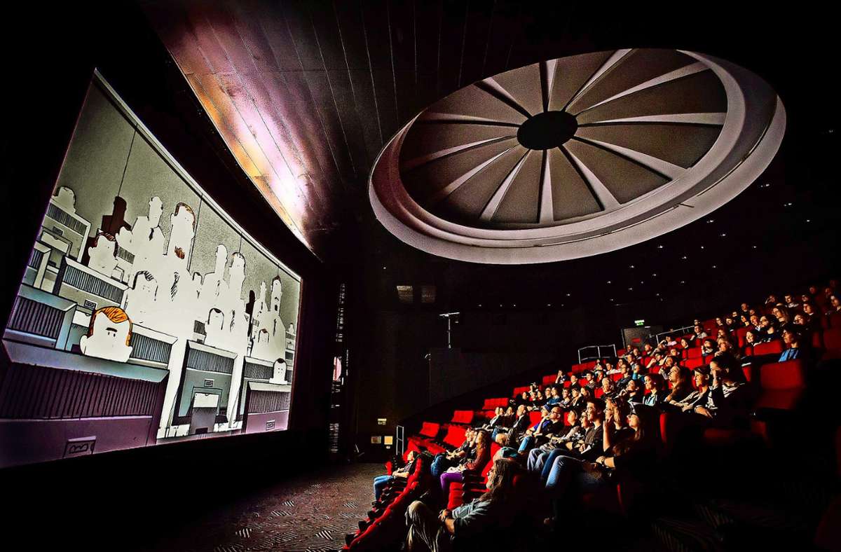 Bedroht sind auch die beiden Stuttgarter Festival-Kinos   Metropol und Delphi – hier das Metropol 2  beim Trickfilm-Festival 2015
