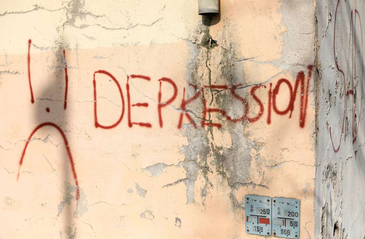 Das Wort Depression Foto: Jan Woitas/dpa-Zentralbild/dpa/Jan Woitas