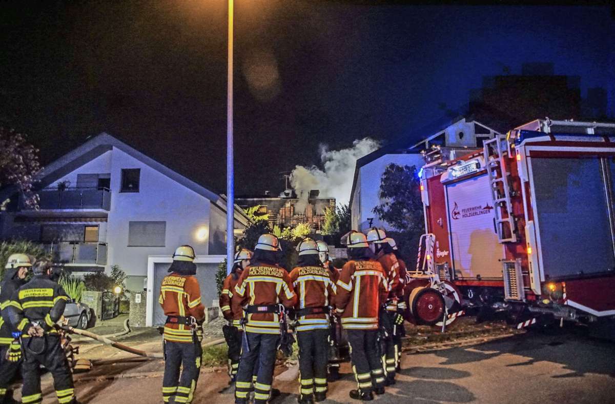 Hausbrand in Waldenbuch: Ursache für Feuer bleibt unklar