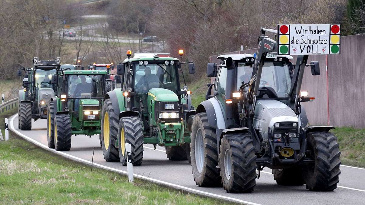 Bauernproteste im Kreis Ludwigsburg: Landwirte kündigen Mahnwache an der B 10 an