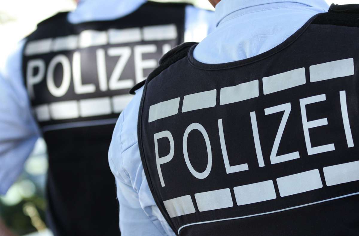 Ein Tatverdächtiger wird bei Stuttgart-Fasanenhof festgenommen, seine beiden Komplizen flüchten in ein Waldstück. Foto: dpa/Silas Stein