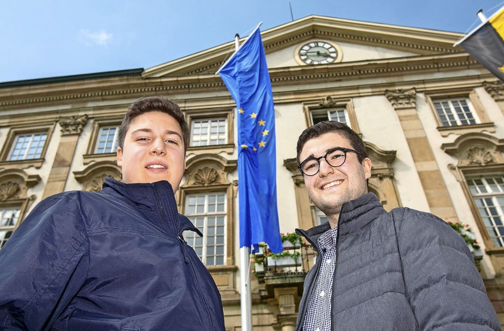 Die Jugendgemeinderäte Mark Wendt und Maximilian Güldner sprechen über ihre Haltung zur EU: Jugendgemeinderäte sprechen über die EU