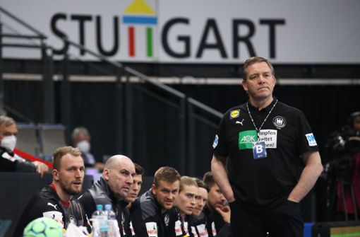 Die Partie gegen Estland in der Porsche-Arena brachte für Alfred Gislason letzte Erkenntnisse bei einem Länderspiel. Foto: Baumann