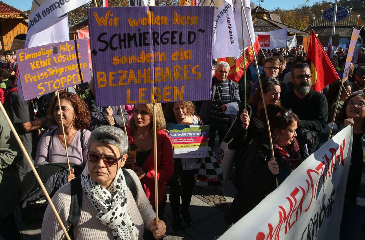 Tausende haben Samstag in Stuttgart demonstriert. Foto: Lichtgut/Leif Piechowski/Leif Piechowski