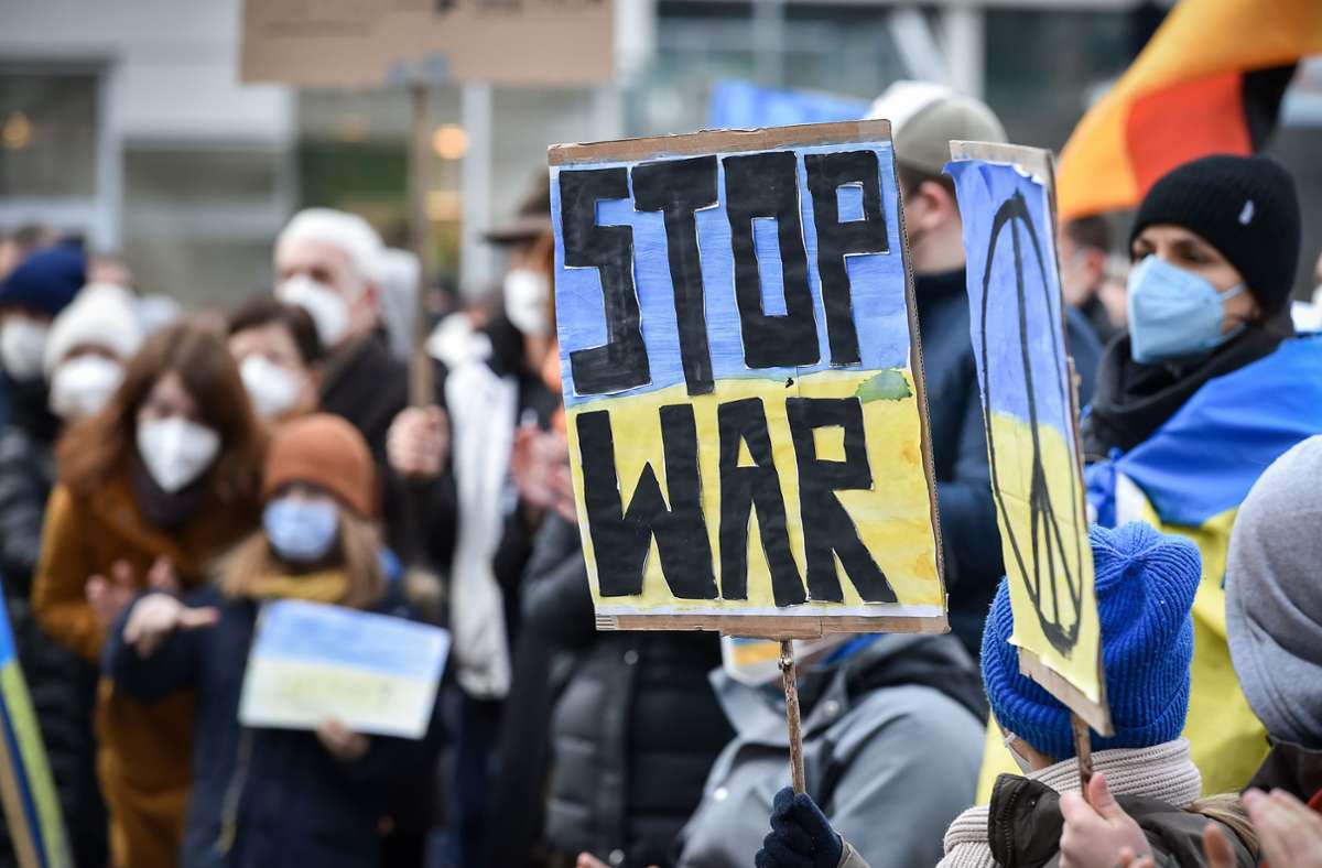 Krieg gegen die Ukraine: Die Demos sind am Wochenende in Stuttgart