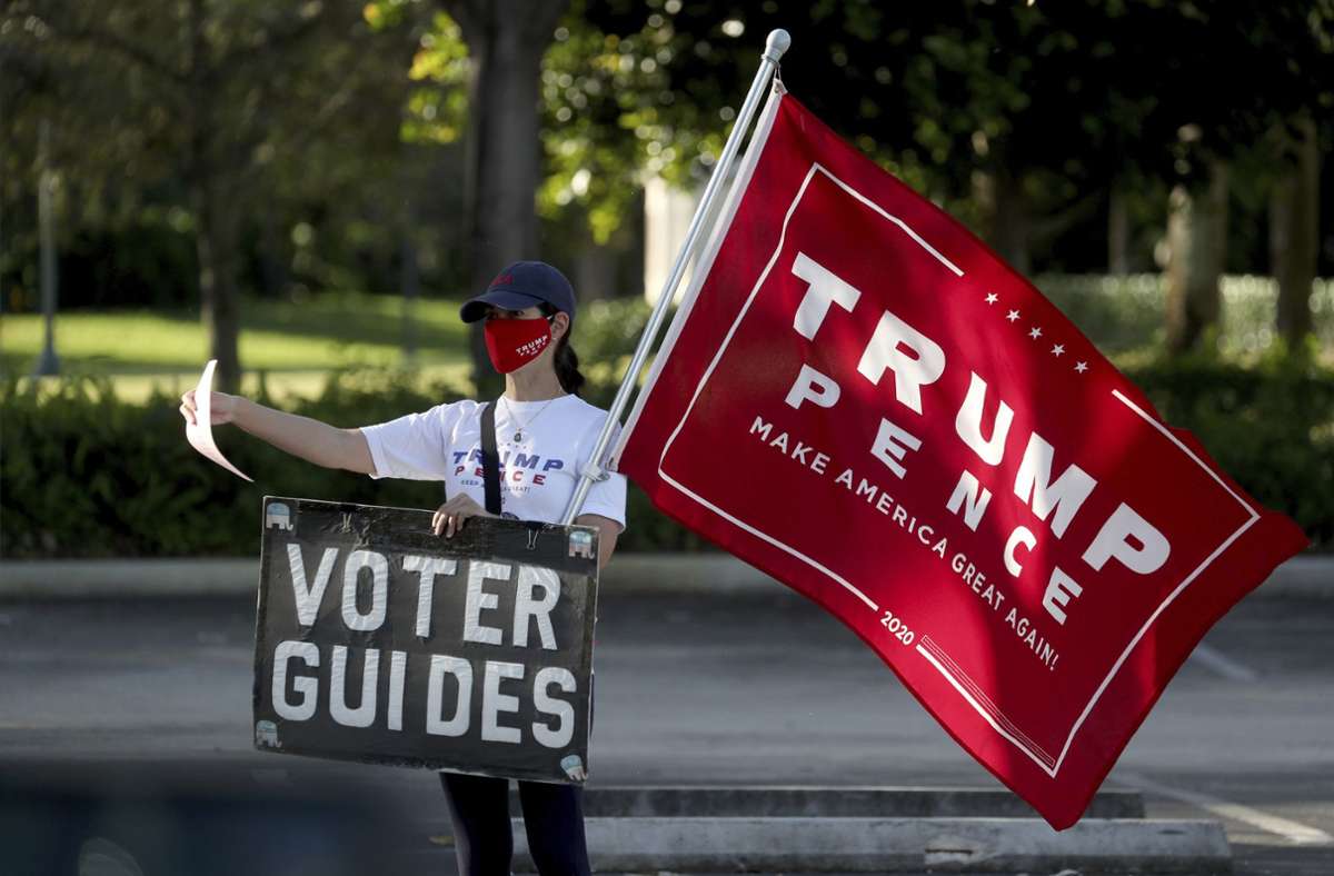 US-Wahl: Donald Trump in Florida derzeit leicht vorne