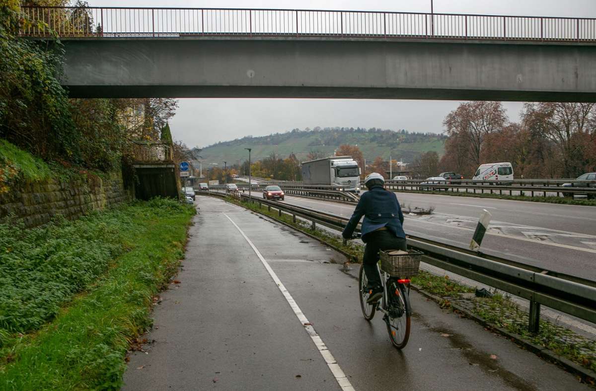 Sperrung in Esslingen: Radweg an B 10 wird saniert