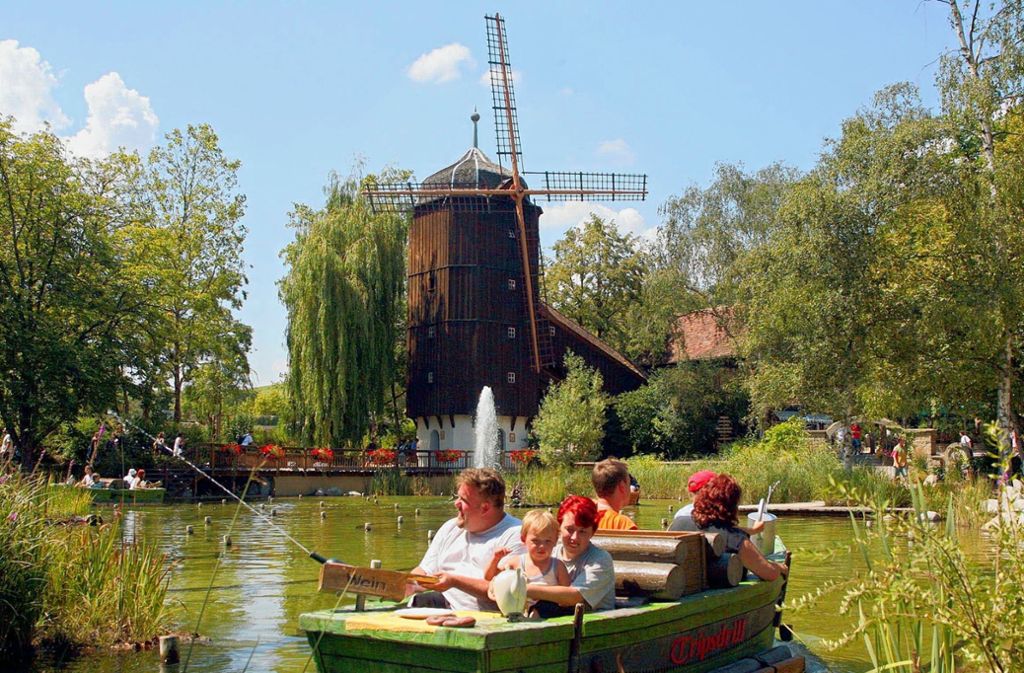 Mit der Altweibermühle fing in Tripsdrill alles an – der Freizeitpark ist der älteste Deutschlands.