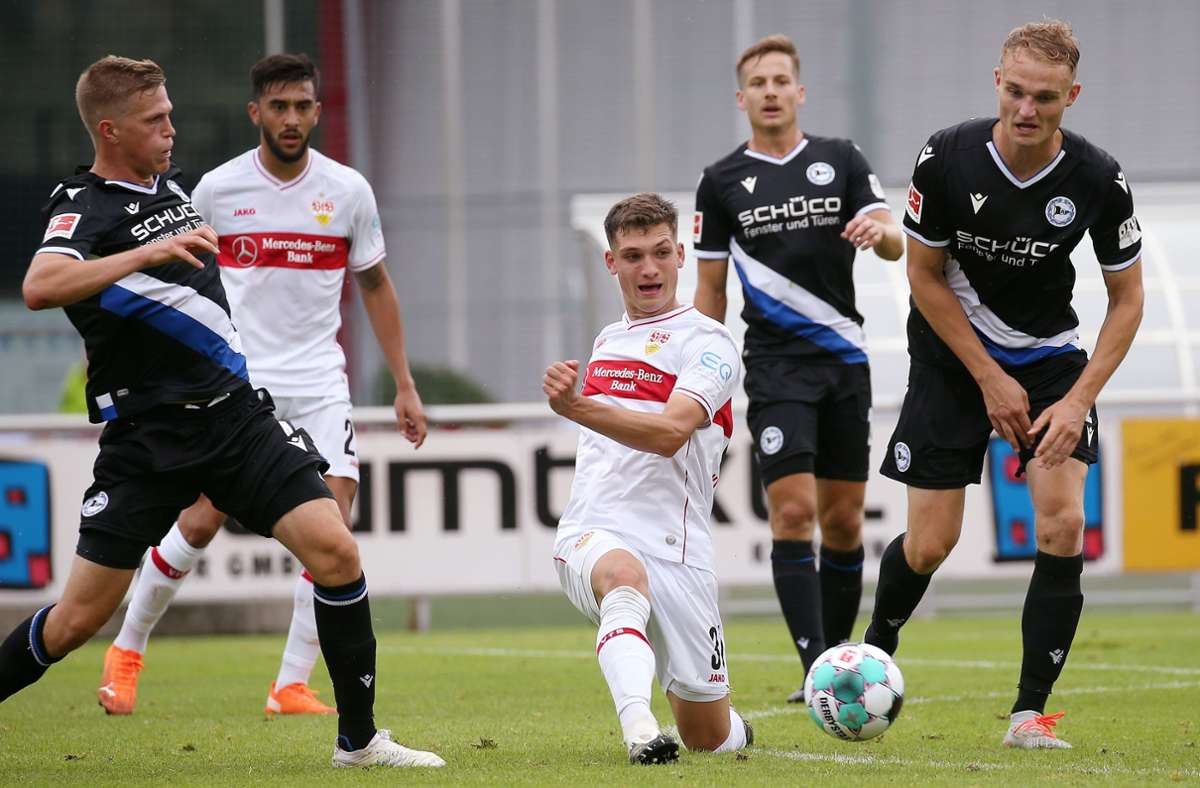 Erfolgreicher Test gegen Bielefeld: Der VfB Stuttgart gewinnt mit 2:0.