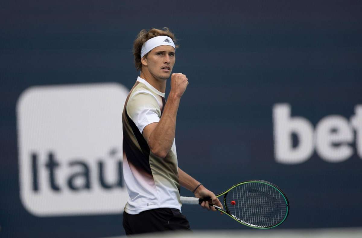 Alexander Zverev: Deutscher Tennisstar steht im Viertelfinale von Miami