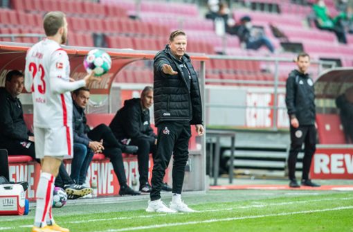 Unter Druck: Trainer Markus Gisdol und der 1. FC Köln. Foto: dpa/Marcel Kusch