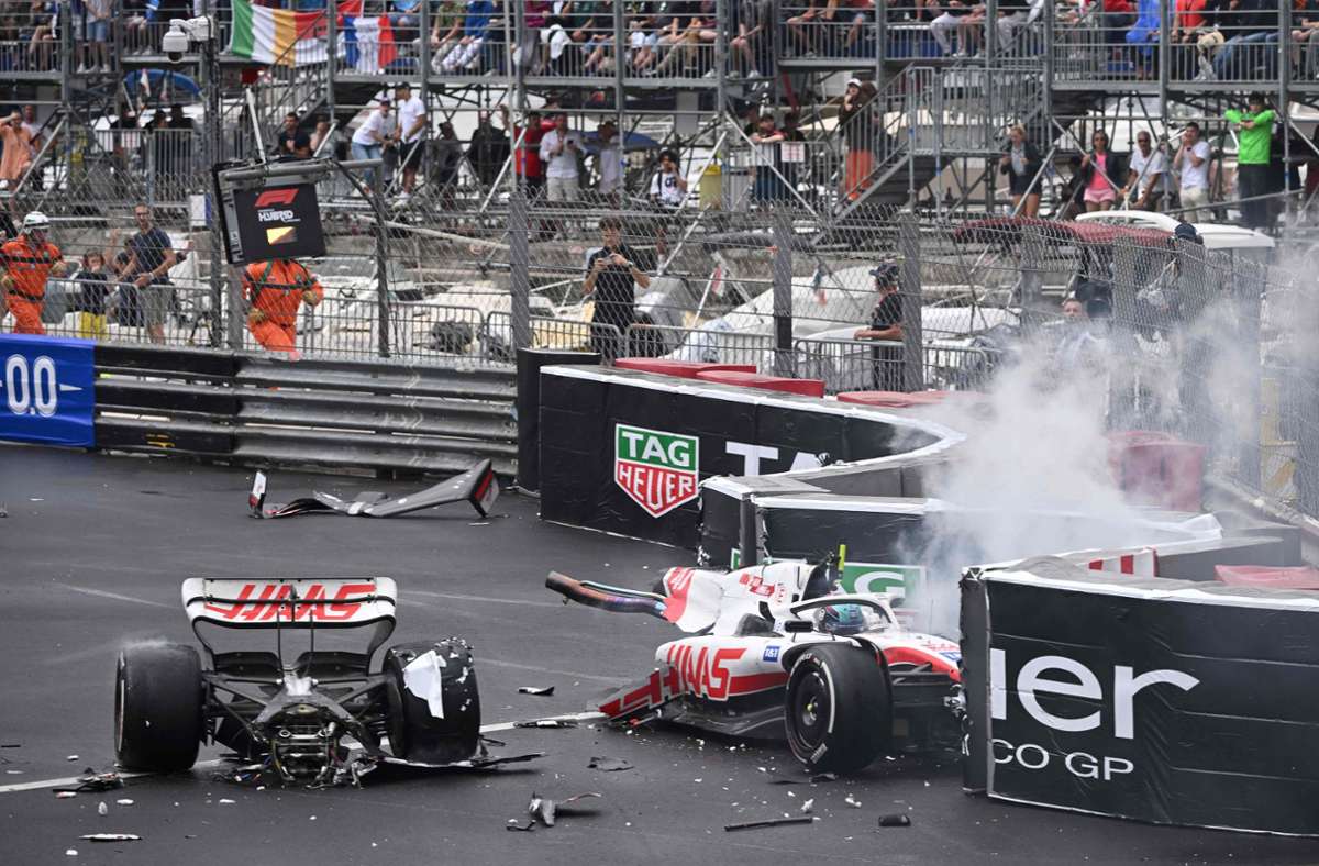 Formel 1 im Monaco-Chaos: Schreckmoment für Mick Schumacher – Sergio Perez siegt