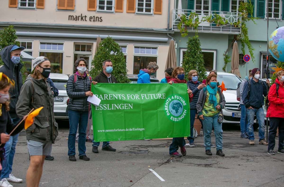 Am Freitag fand auch in Esslingen eine Demonstration im Rahmen des weltweiten Klimastreiks statt.