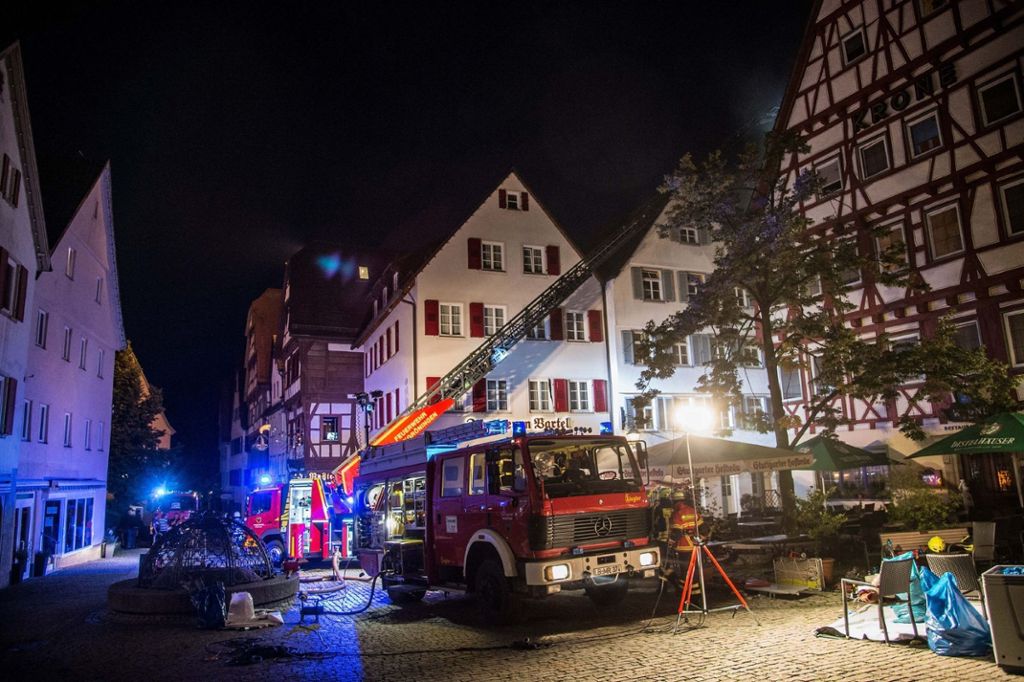 Polizei in Markgröningen geht nicht von Brandstiftung aus: Zwei Tote bei Brand in Sozialunterkunft