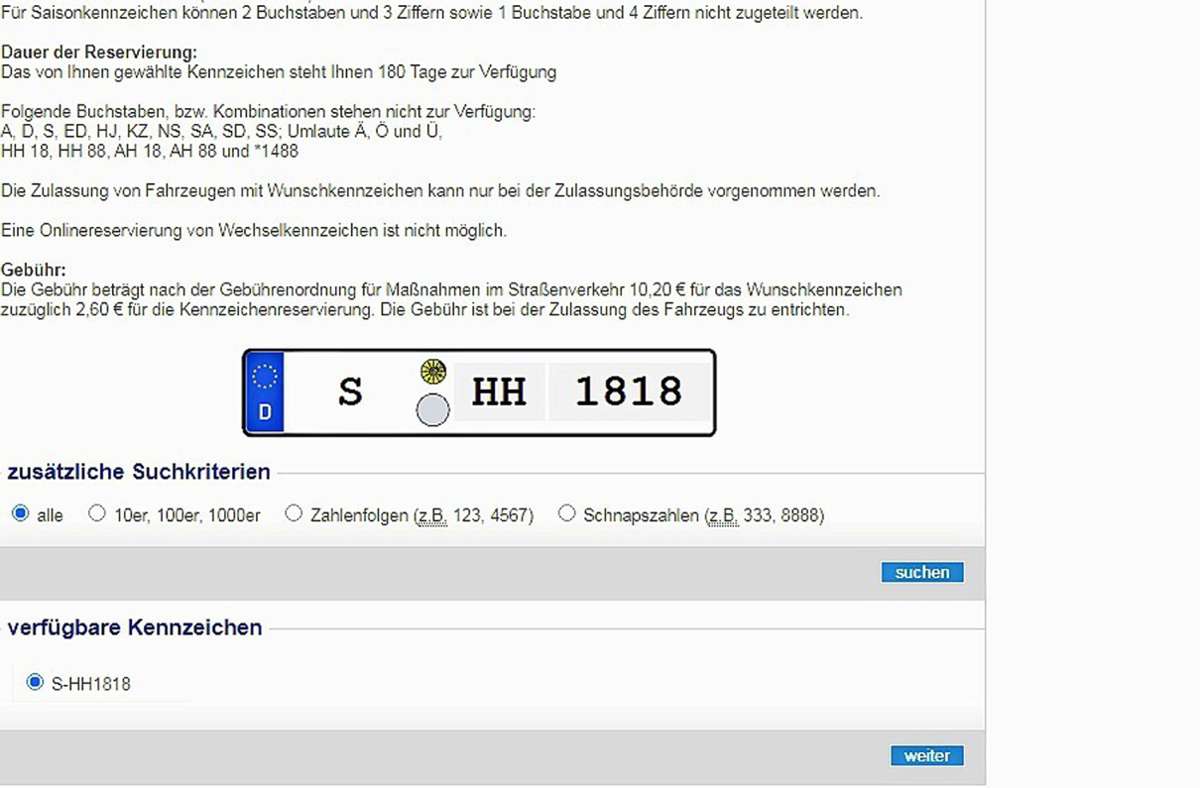 Zulassungsstelle in Stuttgart: Verwirrung  um Kennzeichen mit NS-Symbol