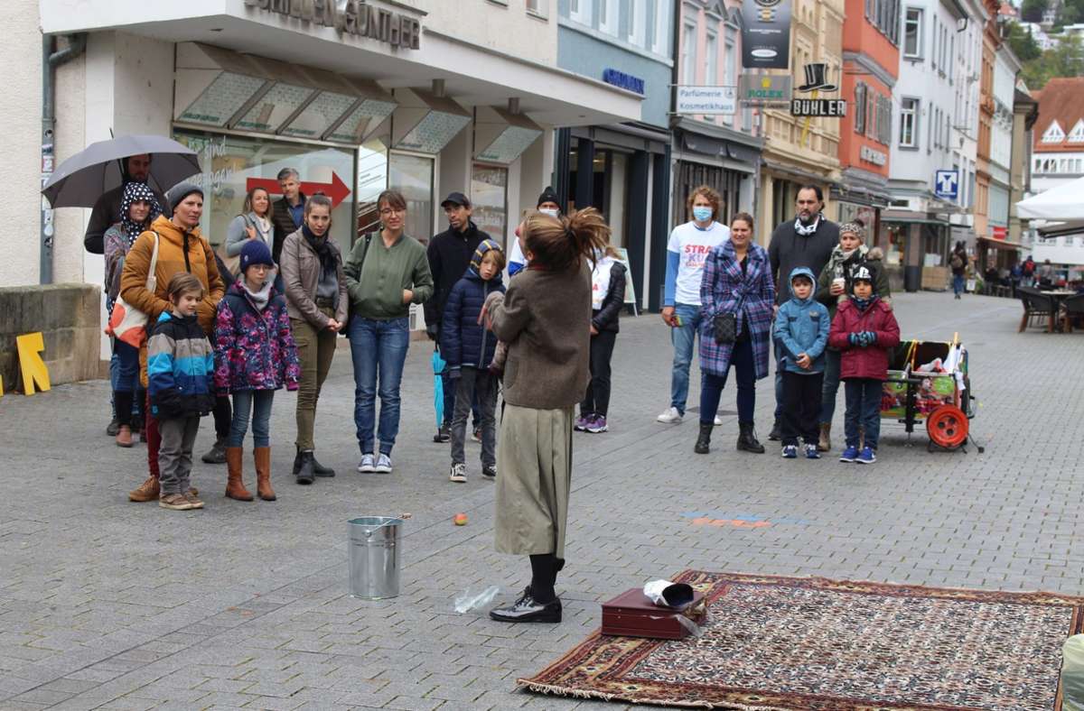 Das fünfte Esslinger Straßenkunst-Festival Straku kam in diesem Jahr nicht nur wegen der Corona-Pandemie ganz anders daher als in früheren Jahren.