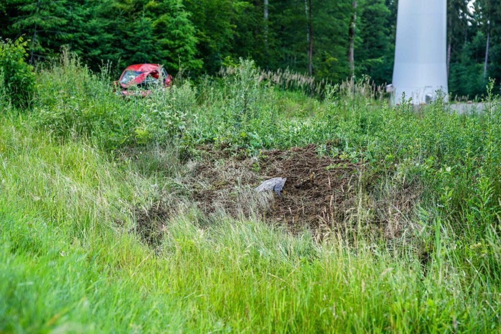 16.6.2019 Ein Auto hat sich bei Lichtenwald überschlagen.