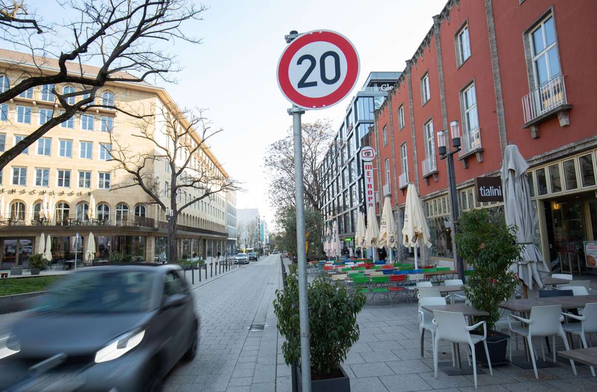 Tempo 20 in der Stuttgarter City: Petition gegen Tempo 20 wird diese Woche entschieden