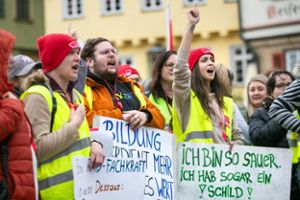 Verdi-Demonstration: Esslinger spüren Folgen des Streiks