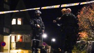 Norwegen nach Gewalttat  mit Pfeil und Bogen unter Schock
