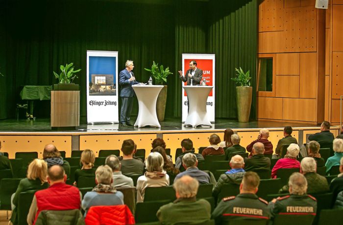 Bürgermeisterwahl in Baltmannsweiler: Beim EZ-Forum muss  der Kandidat Farbe bekennen