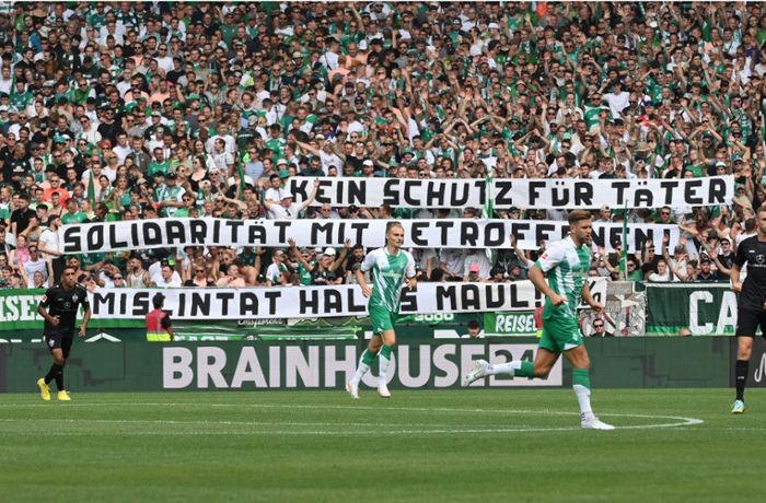 VfB Stuttgart News: Nach Aufregung um Fan-Banner: Werder mit Verständnis für Mislintat