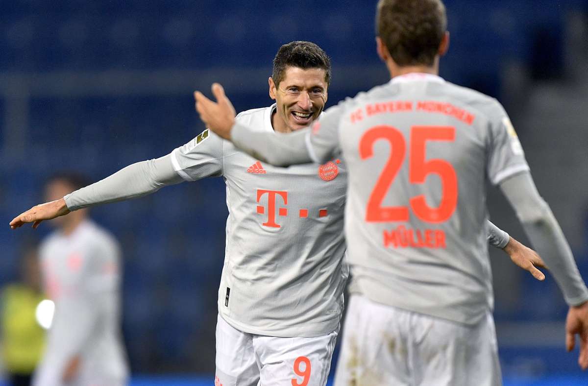 Bayerns Tormaschine läuft: Müller und Lewandowski überragen