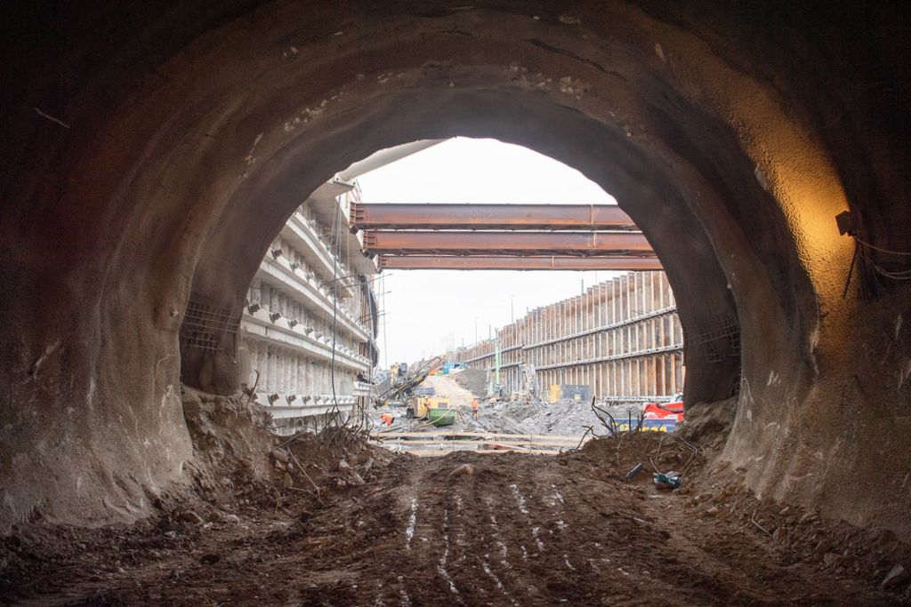 Etappenziel bei Stuttgart 21: Erste Röhre des Stuttgart 21-Tunnels Untertürkheim durchgeschlagen