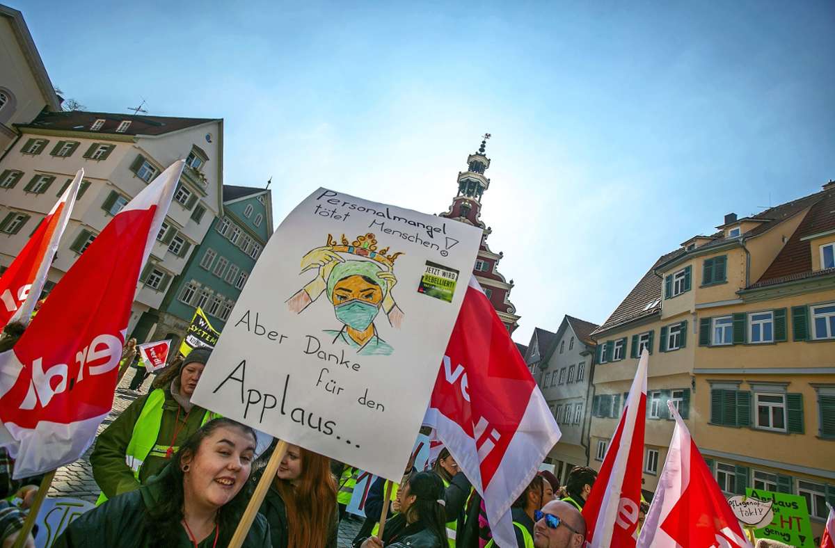 Verdi ruft zu Demonstrationen auf: Geplante Warnstreiks im Kreis Esslingen