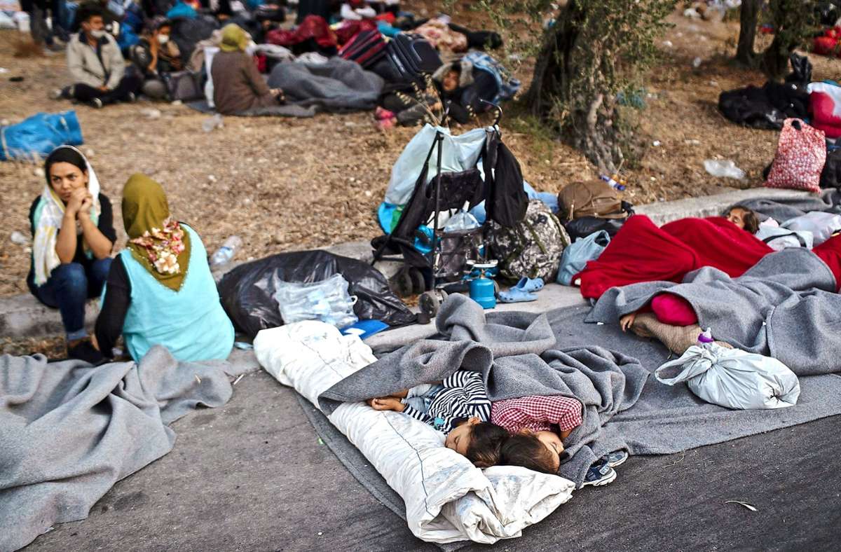 Nach dem Brand auf Lesbos: Verzweiflung und Rebellion im Flüchtlingscamp Moria