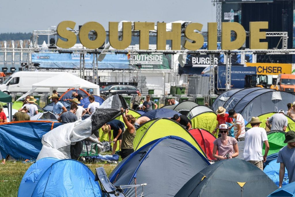 „Southside Festival“ startet mit Hitze und starken Windböen