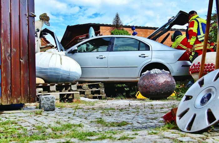 Unfall in Lichtenwald: Zahlreiche Kunstwerke beschädigt