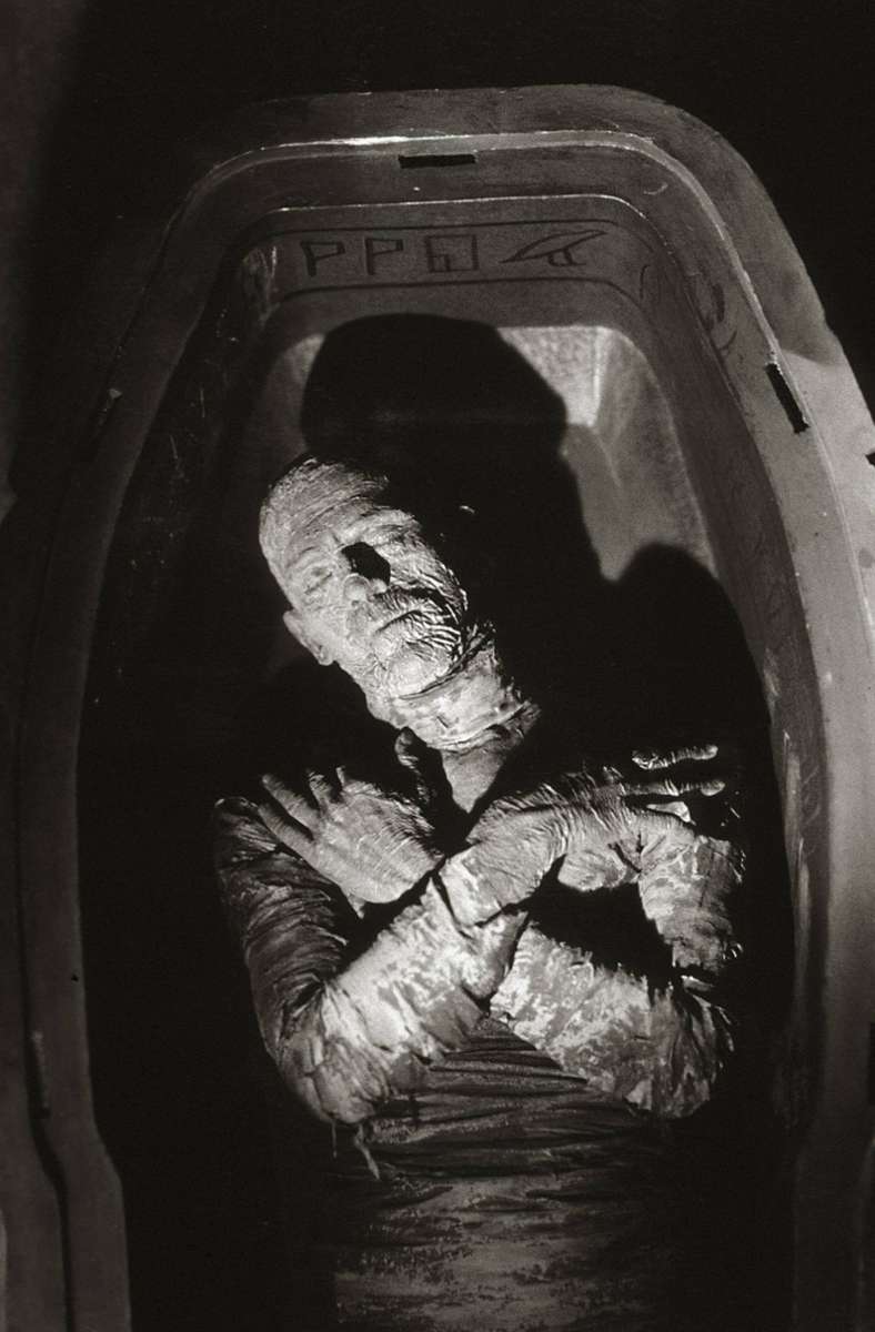 Fraglos der Oberpharao aller Mumienfilme: Karl Freunds „The Mummy“  aus dem Jahr 1932, mit Boris Karloff als  Monstrum Imhotep.
