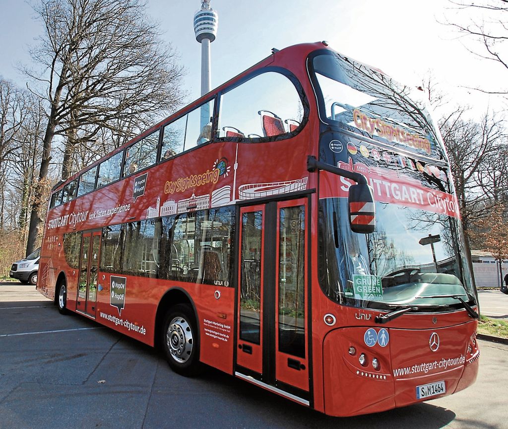 Dennoch leichter Fahrgast-Rückgang bei Cabrio-Bustouren in Stuttgart: Hitze besser als Regen