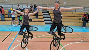 Kunst- und Einrad-Sport: Cora Blaich und Nena Lichy ganz stark