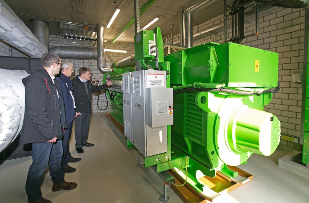 Esslinger Stadtwerke nehmen Blockheizkraftwerk in Betrieb: Wärme und Strom für 3300 Menschen
