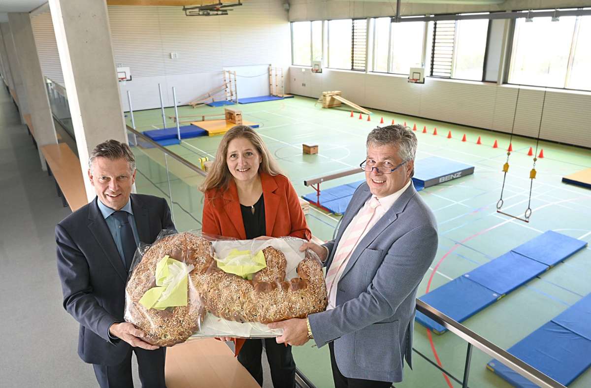 Einweihung mit Tag der offenen Tür: Erdmannhausen hat eine neue Schulsporthalle