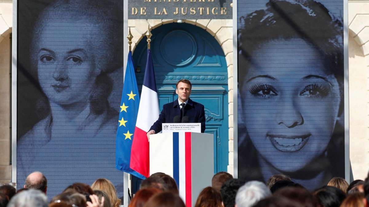Schwangerschaftsabbruch: Macron: Recht auf Abtreibung soll in EU-Grundrechtecharta