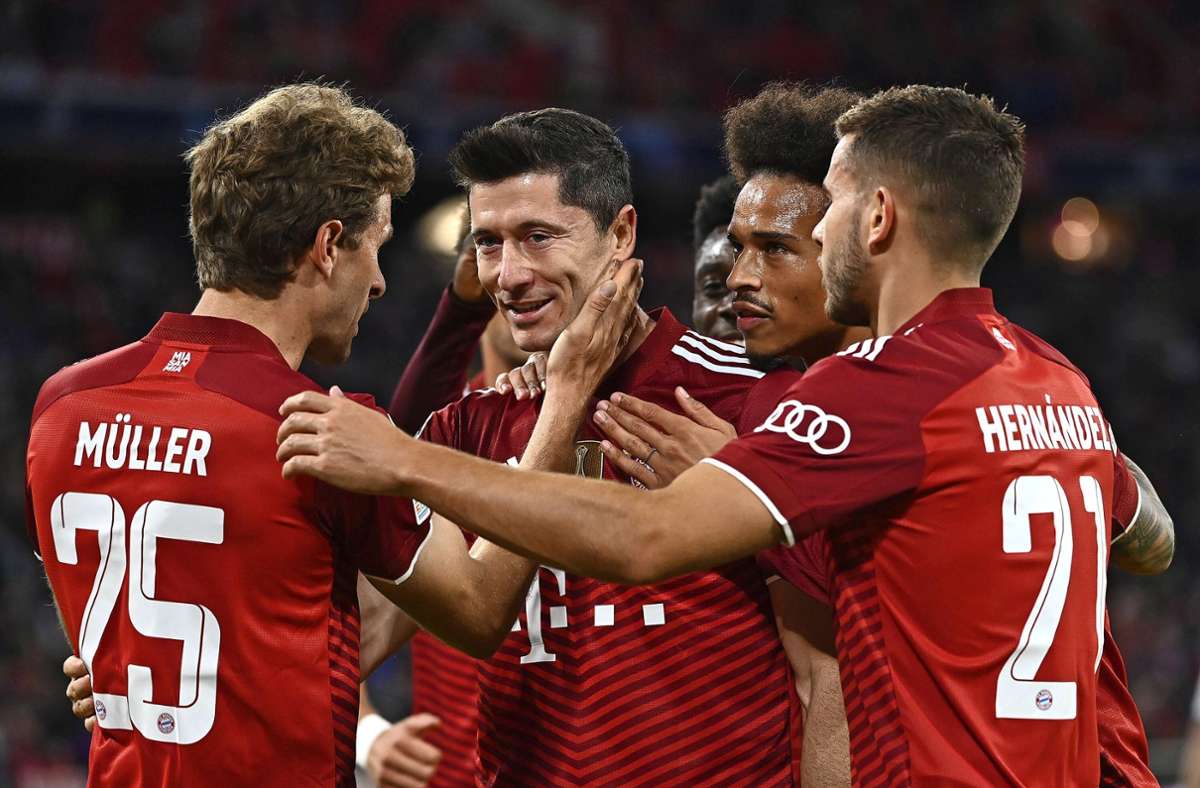 Champions-League: Nächstes Bayern-Torfest: Lewandowski trifft gegen Kiew wieder doppelt