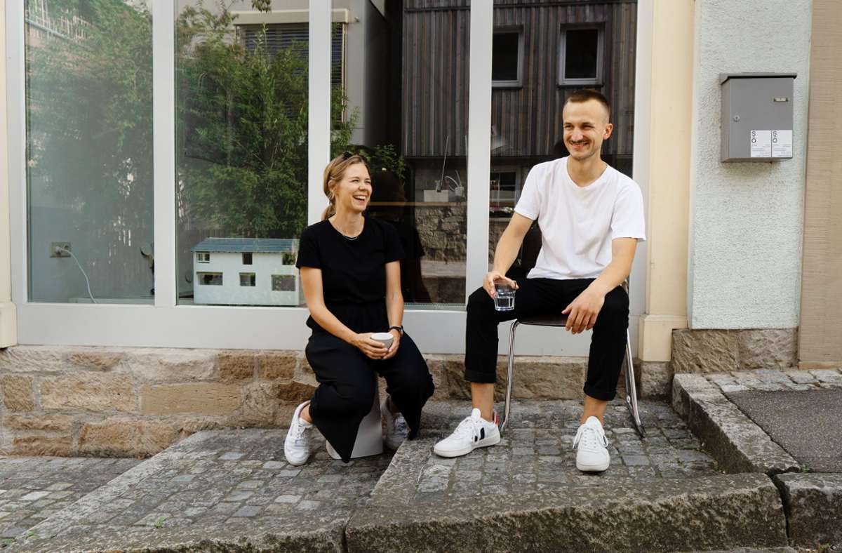 Experimentierfreudig: Anna Wöllhaf und Christoph Brösamle von Studio Ö