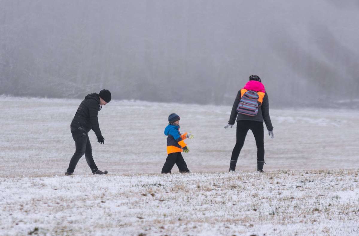 Wetter in Baden-Württemberg: Schnee, Schneeregen und Glätte am Montag