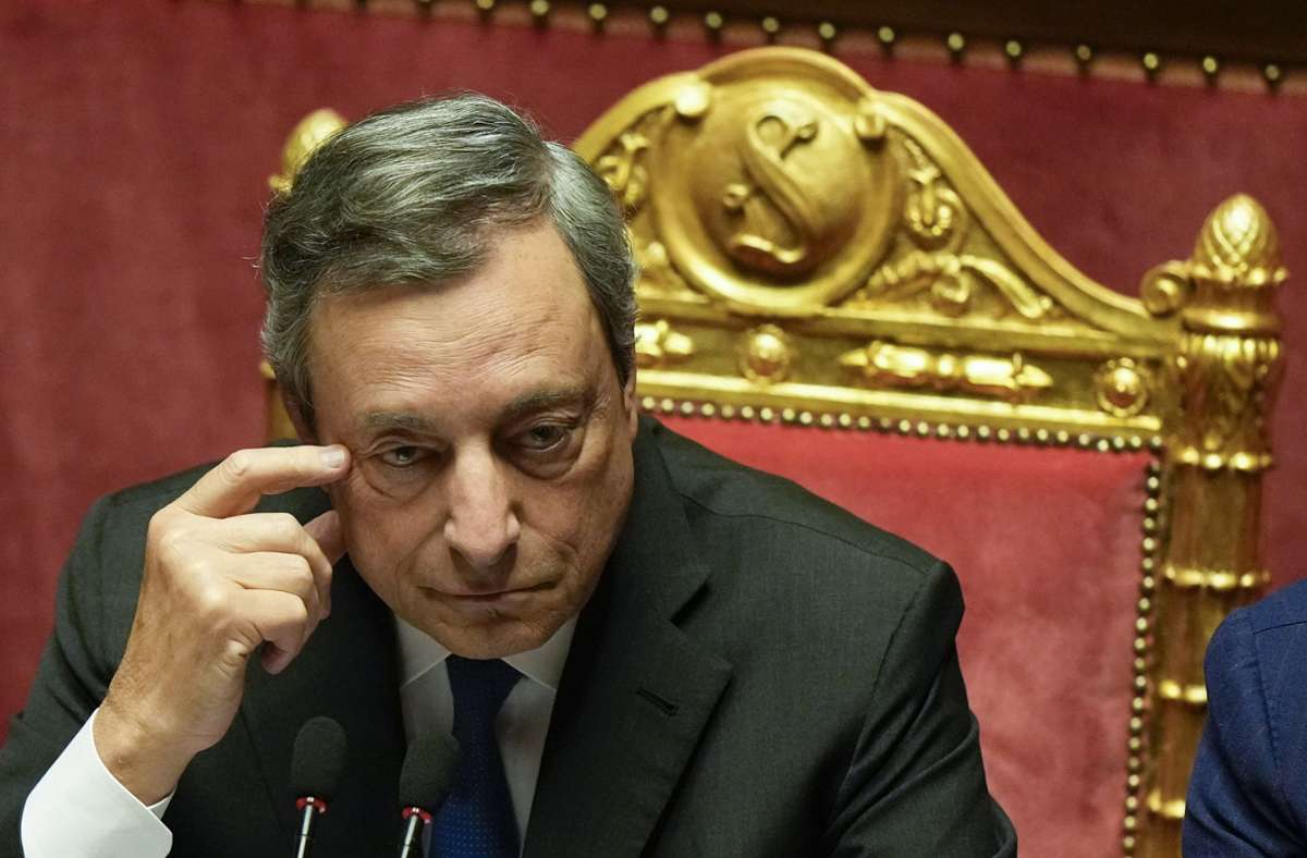 Mario Draghi  vor Aus: Drei Parteien wollen nicht an Vertrauensvotum teilnehmen